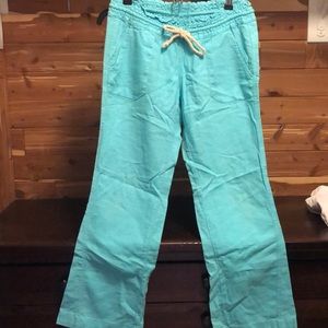 Wide-leg linen pants